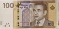 Marokko 100 Dirhams Banknote - König / Dromedare -