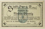 Buer in Westfalen 50 Pfennig Gutschein über Fünfzig Pfennig -