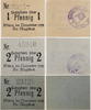 Witten 1 Pfennig, 2x2 Pfennig Lot von 3 Scheinen -