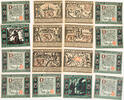 Osterfeld in Westfalen 3x25, 5x50, 4x75, 2x100, 2x150 Pfennig 2 komplette Serien von 16 Scheinen -