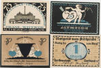 Bad Altheide in Schlesien (Polanica Zdroj) 25, 50, 75 Pfennig, 1 Mark Komplette Serie von 4 Scheinen -