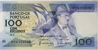 Portugal 100 Escudos Fernando Antonio Nogueira Pessoa -
