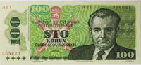 Tschechoslowakei 100 Korun Klement Gottwald -