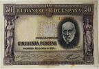 Spanien, Königreich 50 Pesetas Banknote -