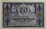 Deutschland, Kaiserreich 20 Mark Reichsbanknote -
