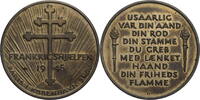Dänemark Medaille Die Frankreichhilfe / Flamme der Freiheit -