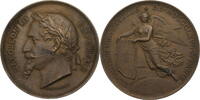 Frankreich, 2. Kaiserreich Medaille 1867 Napoleon III. - Auf die Weltausstellung TTB-SUP, Fleck