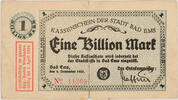 Bad Ems, Stadt 1000000000000 Mark Kassenschein über Eine Billion Mark -