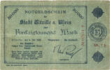 Eltville 50000 Mark Notgeldschein - Fünfzigtausend Mark - Mk. I b -