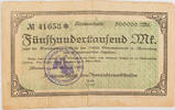 Oberwesterwaldkreis (Hessen-Nassau), Marienberg 500000 Mark Kreisnotgeld - Fünfhunderttausend Mark - Kinder in Westerwälder Tracht -