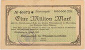 Oberwesterwaldkreis (Hessen-Nassau), Marienberg 1000000 Mark Kreisnotgeld - Eine Million Mark - Westerwälder Bauernhaus in Rotzenhahn -