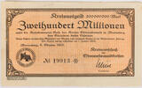 Oberwesterwaldkreis (Hessen-Nassau), Marienberg 2000000 Mark Kreisnotgeld - Zweihundert Millionen Mark - Westerwälder Bauernhaus -