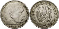 Drittes Reich 5 Reichsmark Hindenburg - Kursmünze (1935-1936) -