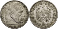 Drittes Reich 5 Reichsmark Hindenburg - Kursmünze (1935-1936) -