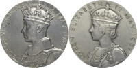 Großbritannien Medaille Auf die Krönung George VI. und Elizabeth -