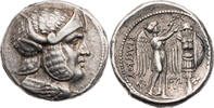 Syrien, Königreich der Seleukiden Tetradrachme Seleukos I. Nikator, männlicher Kopf / Nike bekränzt Tropaion, R! -