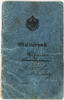 Kaiserreich, Preussen Militärpaß Militärpass eines Gefreiten aus Neuwied mit einigen Eintragungen -