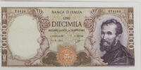 Italien, Republik 10000 Lire Michelangelo -