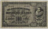 Niederländisch Indien 100 Gulden Wilhelmina (1890-1948) - Jan Pieterszoon Coen - Us. van Rossem und Trip -