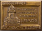 Leipzig Plakette Ausstellung: Tier-Photo-Wettbewerb - für anerkannte Leistung -