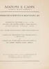 Frankfurt am Main Literatur Adolph E. Cahn, Auktion 69 am 26. Februar 1931 -