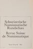 Bern Literatur Revue Suisse de Numismatique -