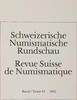 Bern Literatur Revue Suisse de Numismatique -