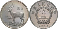 China, Volksrepublik 10 Yuan Rare Animals - Pere David Deer -