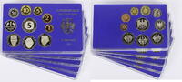 Bundesrepublik Deutschland 5 x 12,68 DM Kursmünzensatz (KMS) -