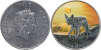 Niue 2 Dollars Mysterious Rhodium Desert Life - Black-backed Jackal -