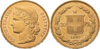 Schweiz 20 Franken Libertas - Kursmünze (1883-1896) -