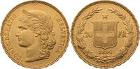 Schweiz 20 Franken Libertas - Kursmünze (1883-1896) -