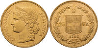 Schweiz 20 Franken Libertas - Kursmünze (1883-1896) -