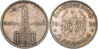 Drittes Reich 5 Reichsmark Zum Jahrestag der Eröffnung des Reichstages - Garnisonskirche mit Datum -