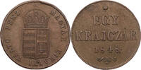 Ungarn 1 Krajczár War of Independence Coinage -