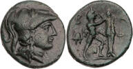 Makedonien, Königreich Tetrachalkon Antigonos II. Gonatas, Kopf der Athena / Pan vollendet Tropaion -