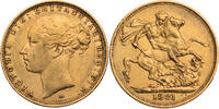 Australien 1 Sovereign Victoria (1837-1901) - Kursmünze (1871-1887) Young Head -