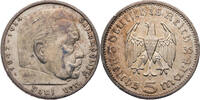Drittes Reich 5 Reichsmark Hindenburg - Kursmünze (1935-1936) -