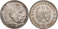 Drittes Reich 5 Reichsmark Hindenburg - Kursmünze (1935-1936) -