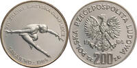 Polen 200 Zloty Auf die Winterolympiade 1984 - Eiskunstlauf -