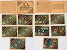 Paderborn 25, 50, 75 Pfennig, 1, 2 Mark Der tolle Christian mit Originalnotgeldtüte -
