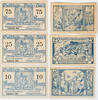 Thale am Harz 10, 50, 75 Pfennig Komplette Serie von 3 Scheinen - Sylvester 1921 -