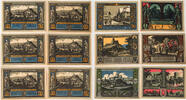 Bolkenhain in Schlesien (Bolkow) 25, 50, 75 Pfennig, 1, 1,5, 2 Mark Komplette Serie von 6 Scheinen -