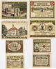 Langewiesen in Thüringen 5, 10, 25, 50 Pfennig Lot von 4 verschiedenen Scheinen -