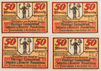 Friedrichroda 4 x 50 Pfennige 1. Thüringer Landwirtschaft-, Industrie- und Gewerbe-Ausstellung -