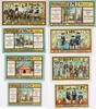 Badbergen 25, 50 Pfennig, 1, 2 Mark Komplette Serie von 4 Scheinen -