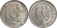 Drittes Reich 5 Reichsmark Hindenburg - Kursmünze (1935-1936) -