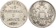 Polen, unter Russland 1 Zloty / 15 Kopeken Nikolaus I. (1825-1855) - Kursmünze (1834-1841) - St. Petersburg -