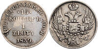 Polen, unter Russland 1 Zloty / 15 Kopeken Nikolaus I. (1825-1855) -