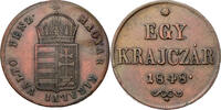 Ungarn 1 Krajczár War of Independence Coinage -